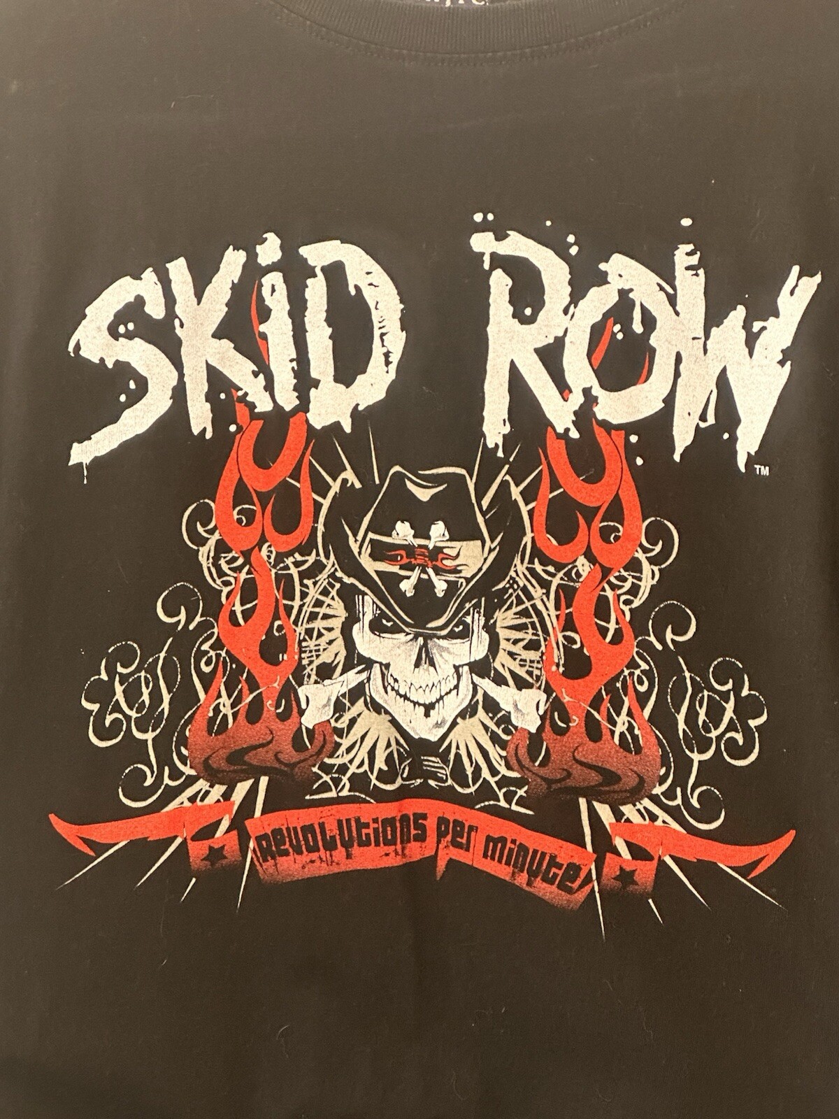 FILA Maglietta Vintage Skid Row 2006 Revolutions Per Minute Tour concerto taglia XL.