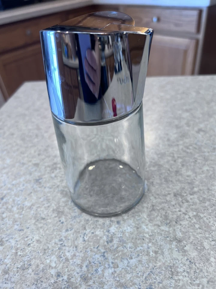Vaso de azúcar vintage para restaurante Bloomfield con tapa cromada dispensador usado en excelente estado Foto 2 de 4
