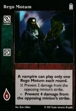 Rego Motum x1 Keepers of Tradition Reprint 2 KoT R2 VTES Jyhad