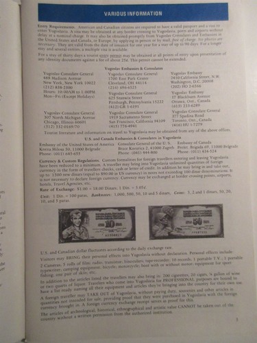 1978 Yugoslavia Travel Guide Yugoslav National Tourist Office 78 pages - Picture 3 of 6