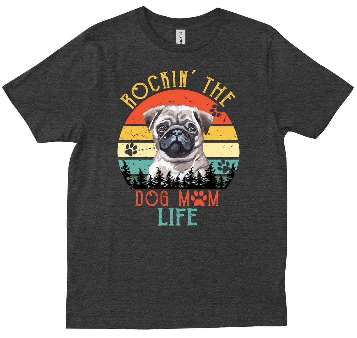 Pug Owner Funny Dog Mom Fur Mama Cute Dog Lover Gift T-shirt