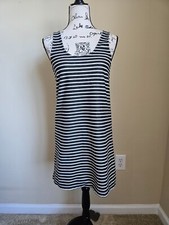 Madewell tank dress nautical striped basic jersey womens S