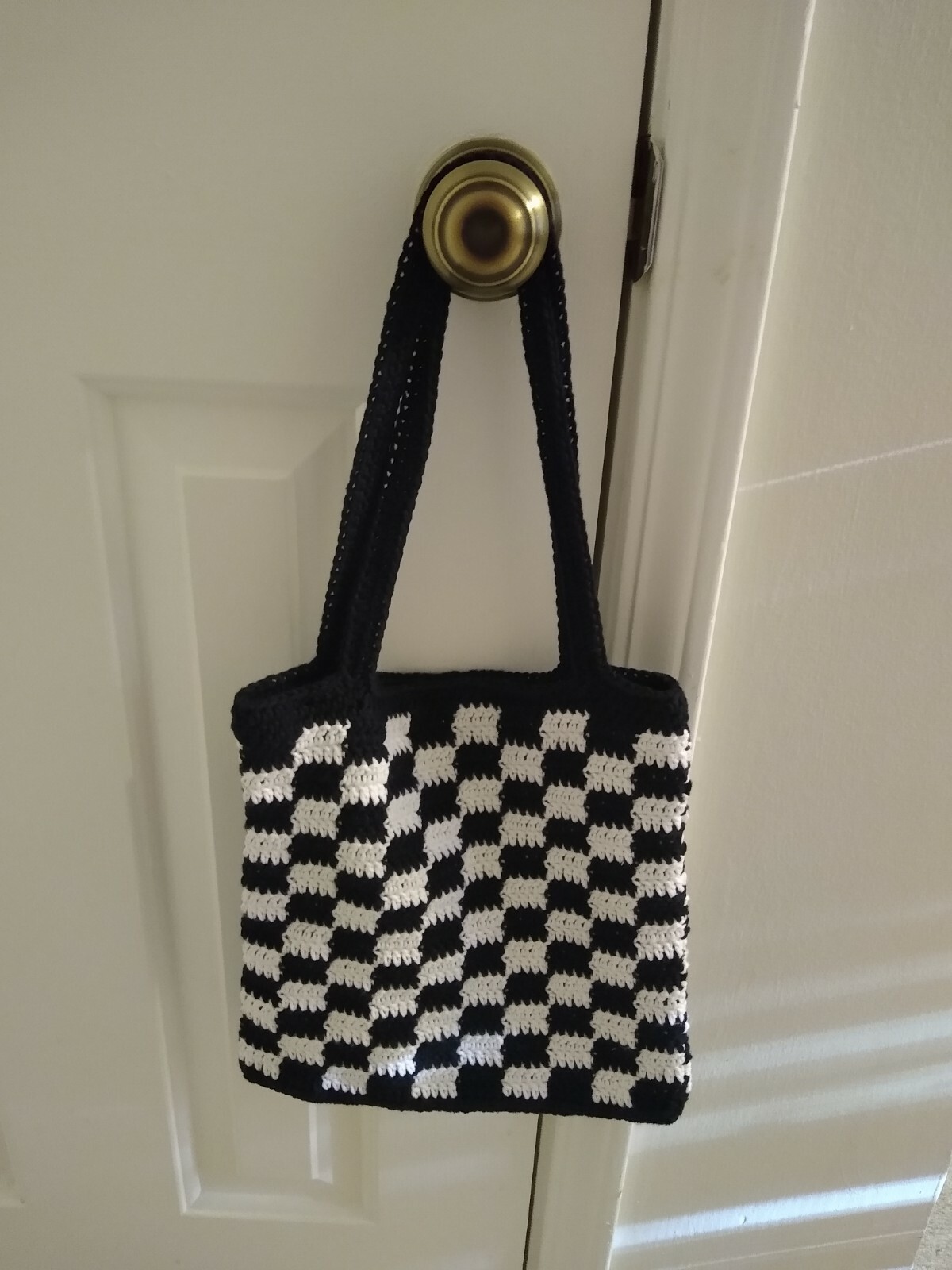 Checker Tote Bag