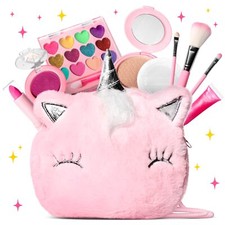 Kids Real Makeup Kit for Little Girls - Real Non Toxic Washable Make Up Toy -...
