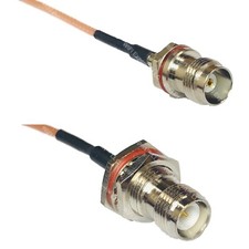 RG316 TNC Female Small Bulk to RP-TNC FEMALE BULKHEAD RF Cable Rapid-SHIP LOT