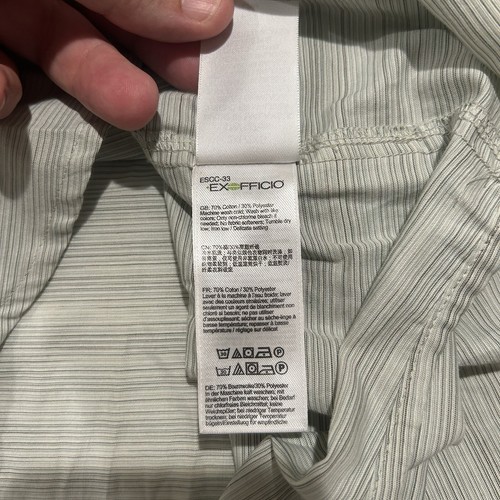 Exofficio Men's XXL Green Striped Insect Shield Repellent Long Sleeve Shirt - Picture 7 of 7