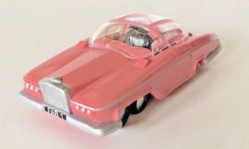 VINTAGE LADY PENELOPE'S FAB1 ROLLS-ROYCE PVC TOY JAPAN THUNDERBIRDS TV MUSK PINK - Picture 1 of 7