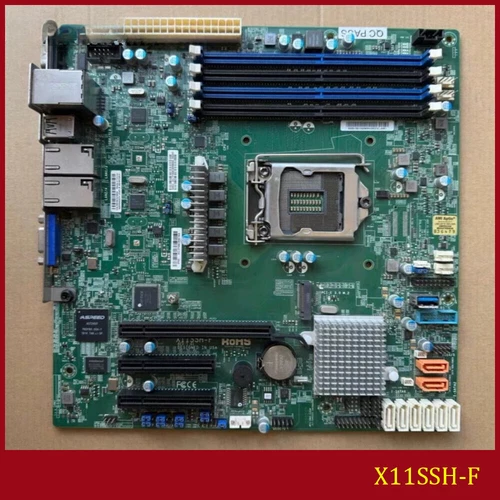 FOR Supermicro X11SSH-F E3-1200 DDR4*4 LGA-1151 64GB VGA Micro-ATX Ｍotherboard