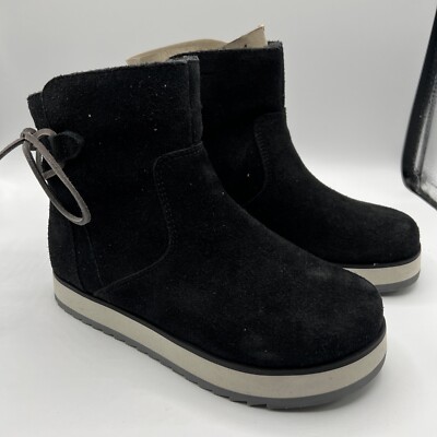 MERRELL Women Juno Bluff Polar Ankle Waterproof Booties US 5 Black Suede NWOB