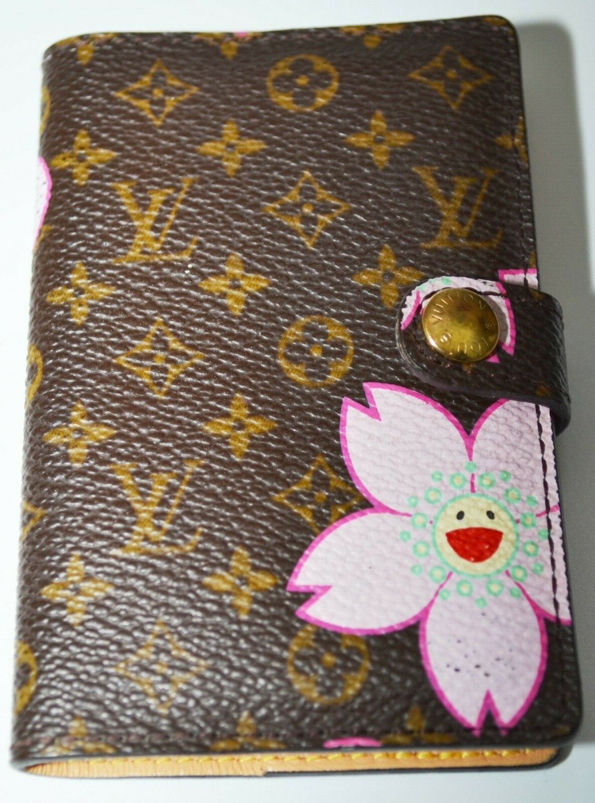 LOUIS VUITTON CHERRY BLOSSOM MURAKAMI MINI ADDRESS BOOK CC WALLET AUTHENTIC RARE image 7