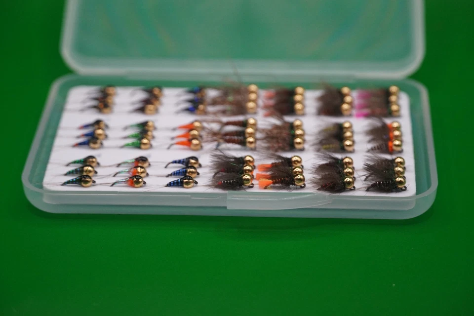 63 Premium Tungsten Jigs in Vision in Fliegenfischen Fliegenbox Forellenangel... - Bild 4 von 4