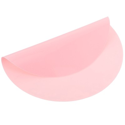  Pink Silicone Pet Food Mat Small Dog Bowl Round Drinking Feeding