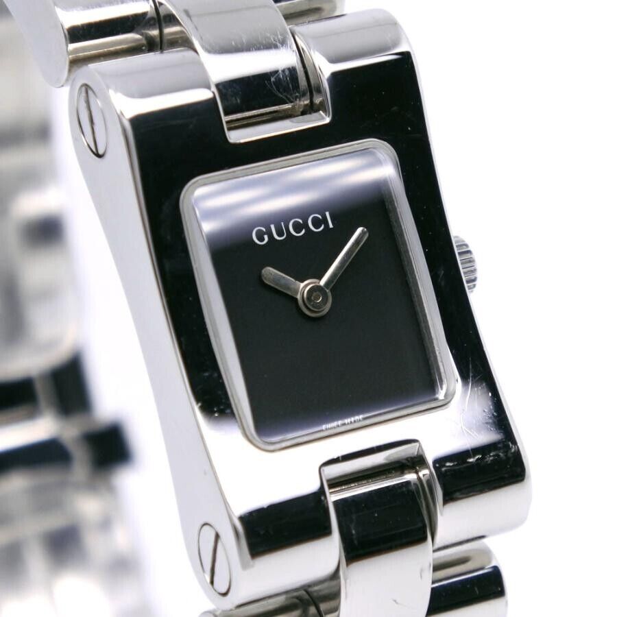 Gucci 2305L Watch Quartz 17mm Women's Black Dial Swiss Made Gucci 2305L Watch Quartz 17mm Women's Black Dial Swiss Made