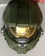 2015 HALO Master Chief Half Mask Shooting Helmet OS Costume Cosplay Disguise