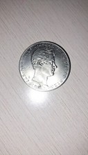 Copia Moneta RARA - CARLO ALBERTO 1835 - REGNO DI SARDEGNA 5 LIRE  GENOVA