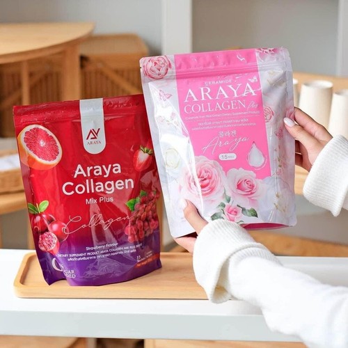 Set 6 Araya Collagen Ceramide Mix Berry Dietary Supplement 15 Sachets - Picture 4 of 9