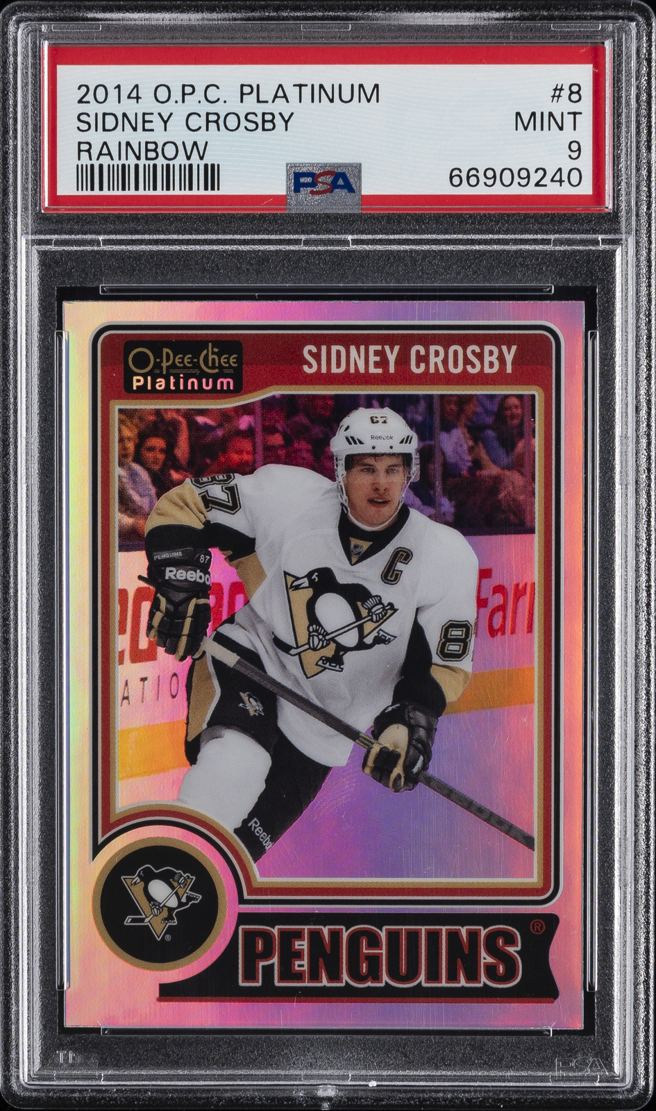 2014 O-PEE-CHEE PLATINUM RAINBOW #8 SIDNEY CROSBY PSA 9