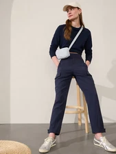 Athleta - Endless High Rise Cargo Pant - Navy - FreeShip