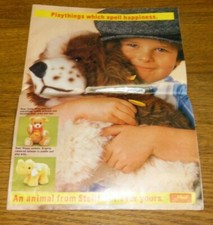 Vintage 1981 Steiff Bear / Animal Newsprint Catalog