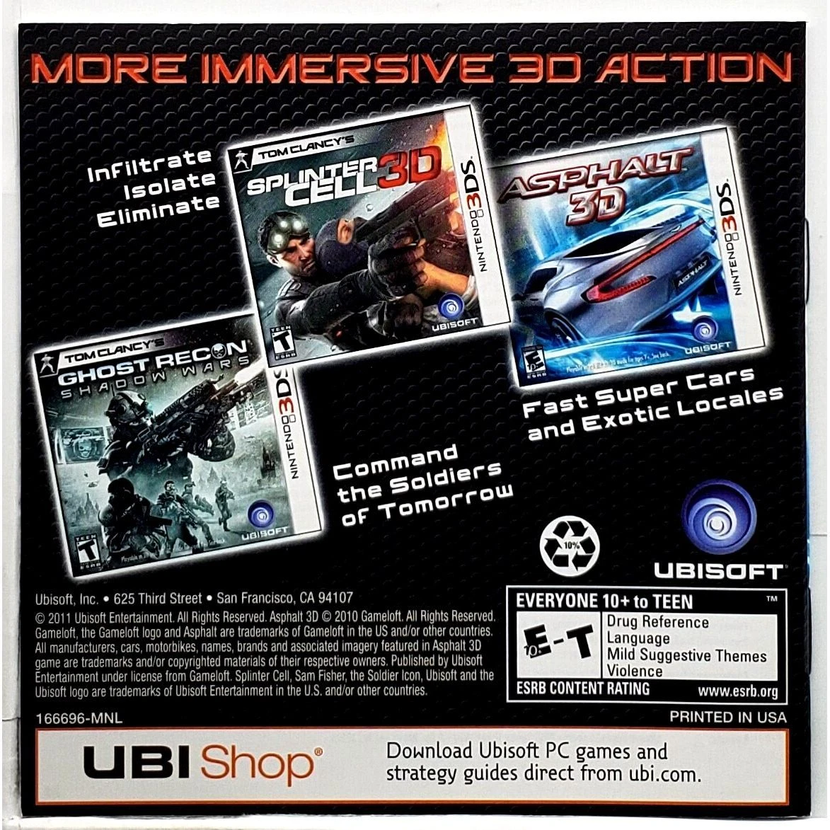 Asphalt 3d 3ds deals