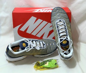 nike air max plus og steel spun yellow & white