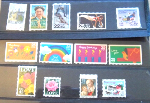 1988 USPS Commemorative Mint Year Set - 40 MNH Stamps w/ Mounts in Sealed Packet - Picture 3 of 3