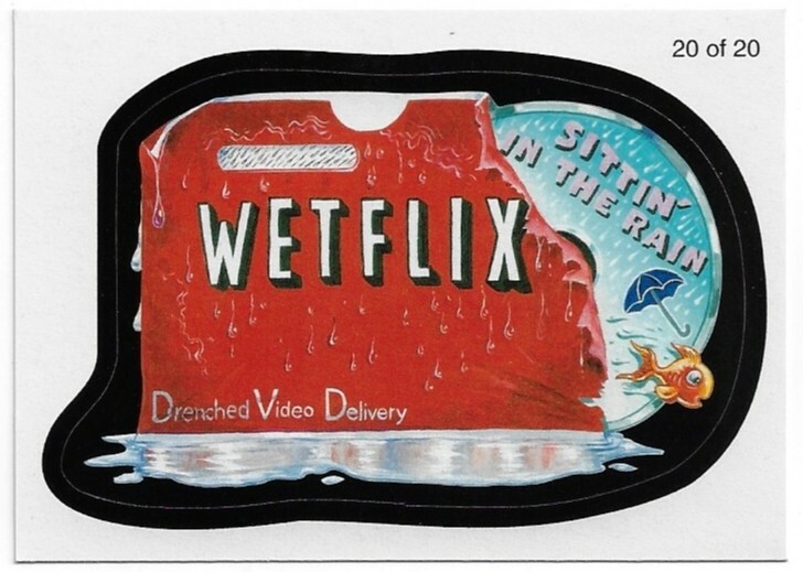 2010 TOPPS WACKY PACKAGES SERIES 7 WACK-O-MERCIALS WETFLIX CARD 20