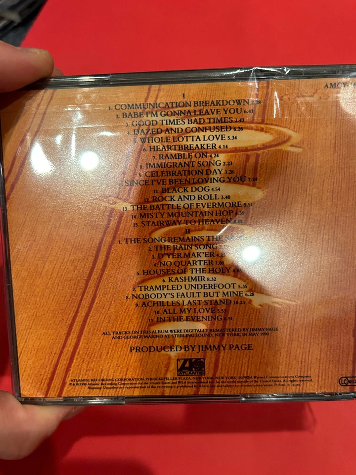 Led Zeppelin "REMASTERS" CD - JAPAN EDITION Pressing 2-DISC BOX SET - Image 3 of 4