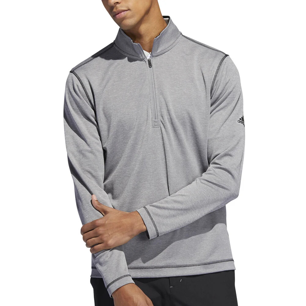 adidas Performance Mens UV Protection Golf 1/4 Zip Jumper Sweater Sweatshirt