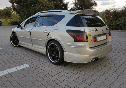 Heckdiffusor Heckansatz Diffusor Tuning passend für Peugeot 407 SW PP25420 - Bild 6 von 6