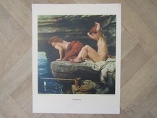 Antique School educational Lithograph Print - Outward Bound by Edward Poynter