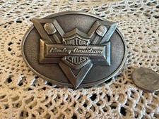 Vintage 80's Harley-Davidson V-Twin Pistons Belt Buckle