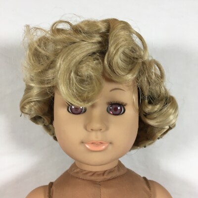 Dollspart Product Princess Blonde Doll Wig Short Curly Hair Cut Size 7''