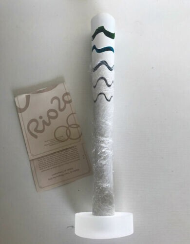 2016 Rio Olympic Torch Model Set Certificate & Box H 33cm - Picture 6 of 12