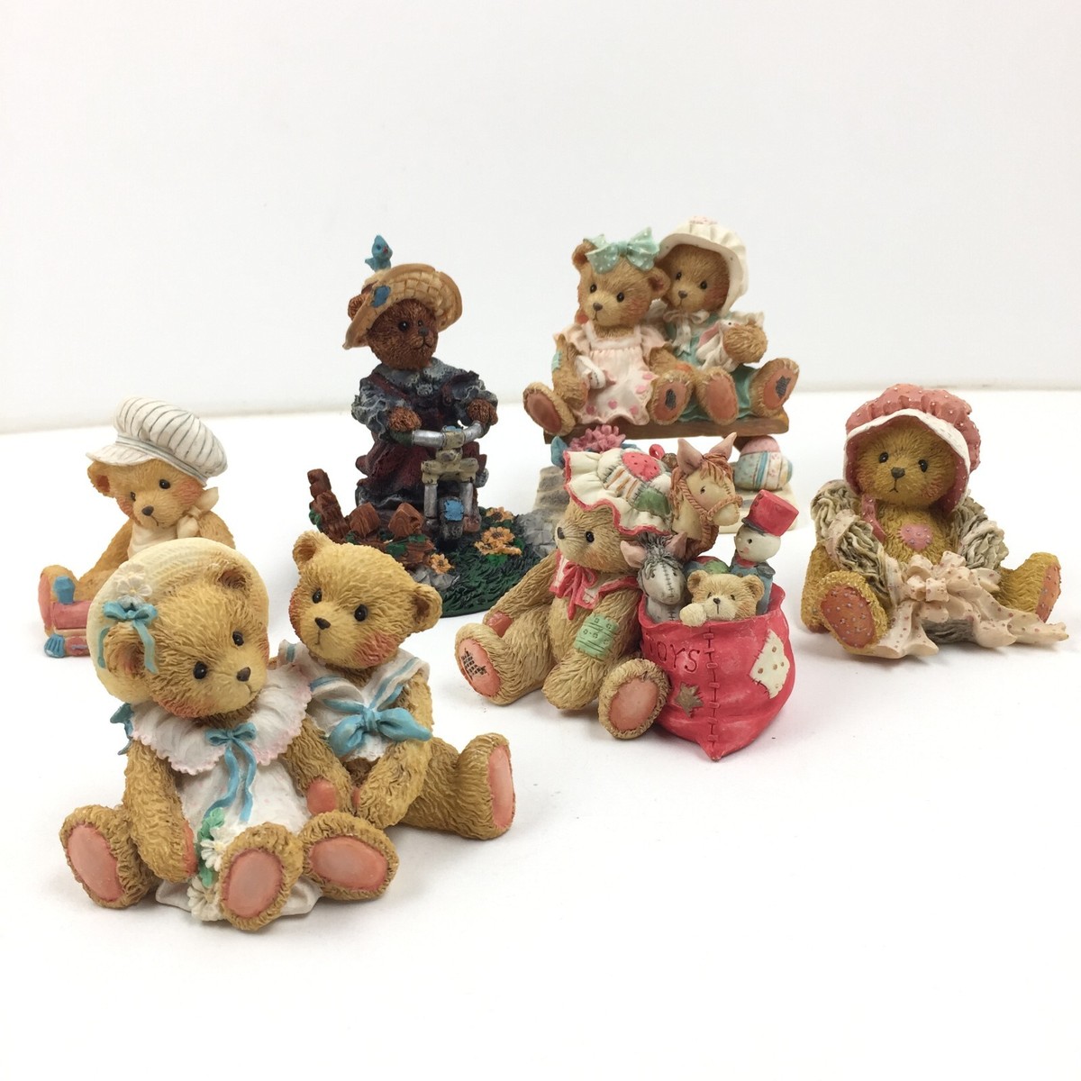Priscilla Hillman Cherished Teddies Bears LOT of 5 Figurines Plus