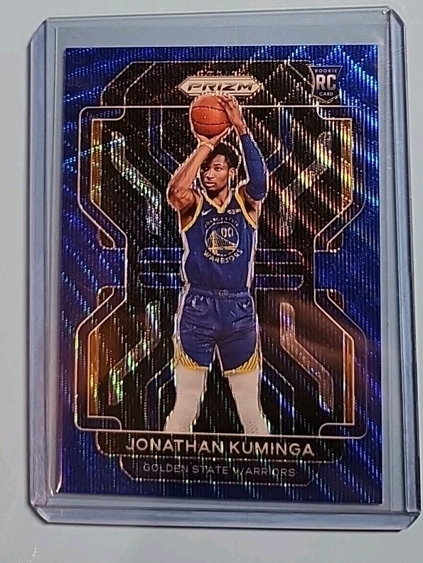 2021-22 Panini Prizm - Jonathan Kuminga #307 Blue Wave Prizm (RC) Color Match