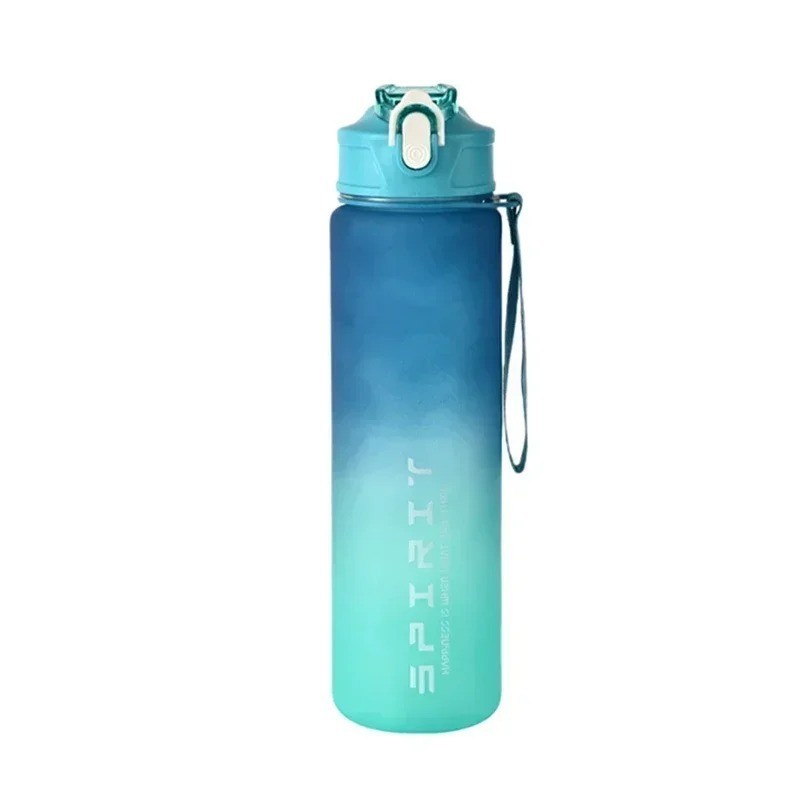 With Time Marker And Straw Wide Mouth Leakproof