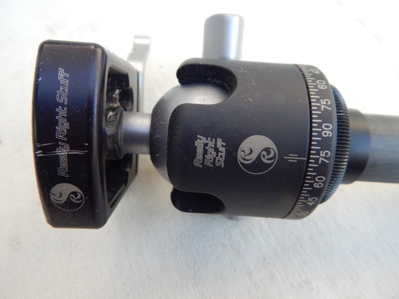 Really Right Stuff BH-25 Ball Head Screw-Knob Clamp with GITZO GT1540T 6X