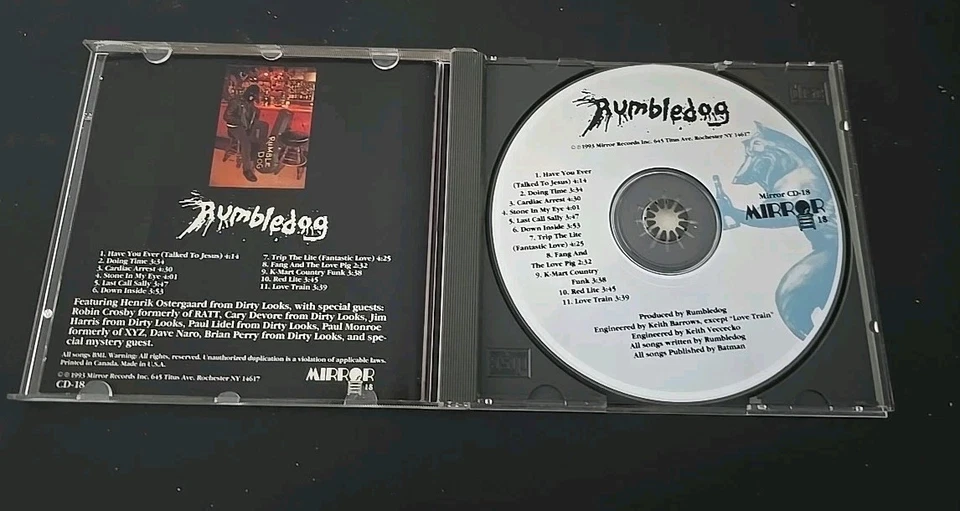 Rare Rumbledog CD 1993 Mirror Records Ratt Robbin Crosby Hard Rock BEST$$ Foto 2 de 4