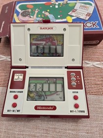 Nintendo Game & Watch BLACKJACK BJ-60 Multi Screen 1985 COMPLETE &ndash; Box, Manual