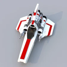 Hot Sale Colonial Viper MK1 Model 576 White-Red Version from TV Show
