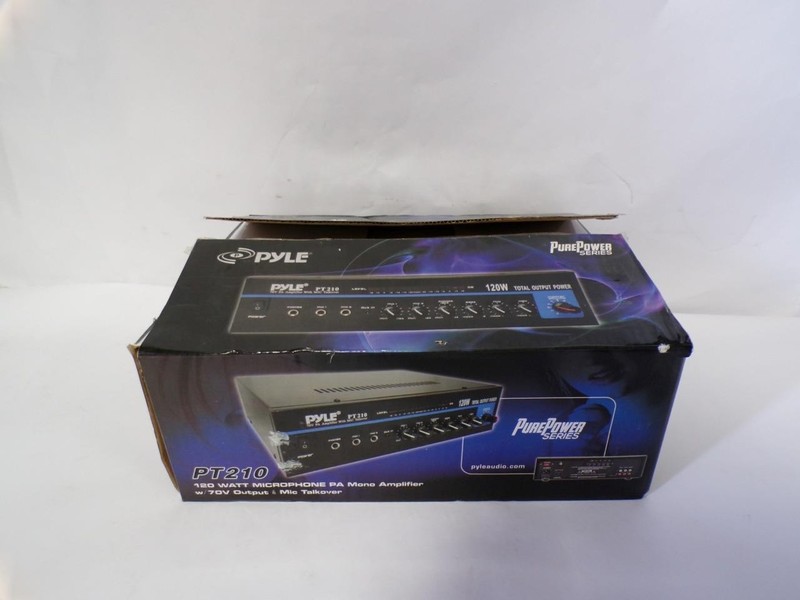 *New* Pyle PT210 120W Professional PA Amplifier w/ Mic Talkover  (B4605)