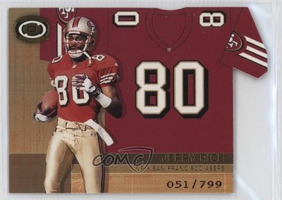 2001 Pacific Dynagon Big Numbers 51/799 Jerry Rice #16 HOF 7xr