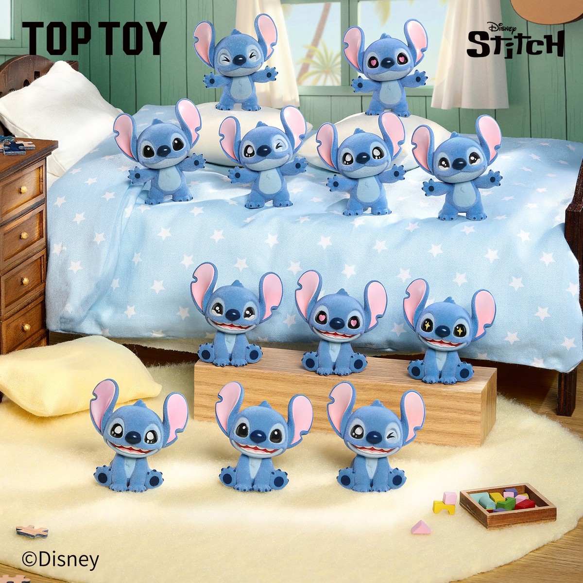 TOPTOY Stitch Mini Fluffy Seriesコンプリート TOPTOY Disney Stitch MINI fluffy Series Blind bag Figure Toy