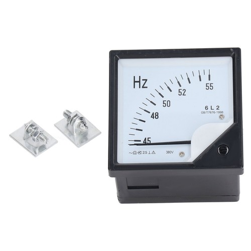 Square Panel Frequency Meter AC 380V Pointer Type High Accuracy 45-55Hz - Picture 6 of 12