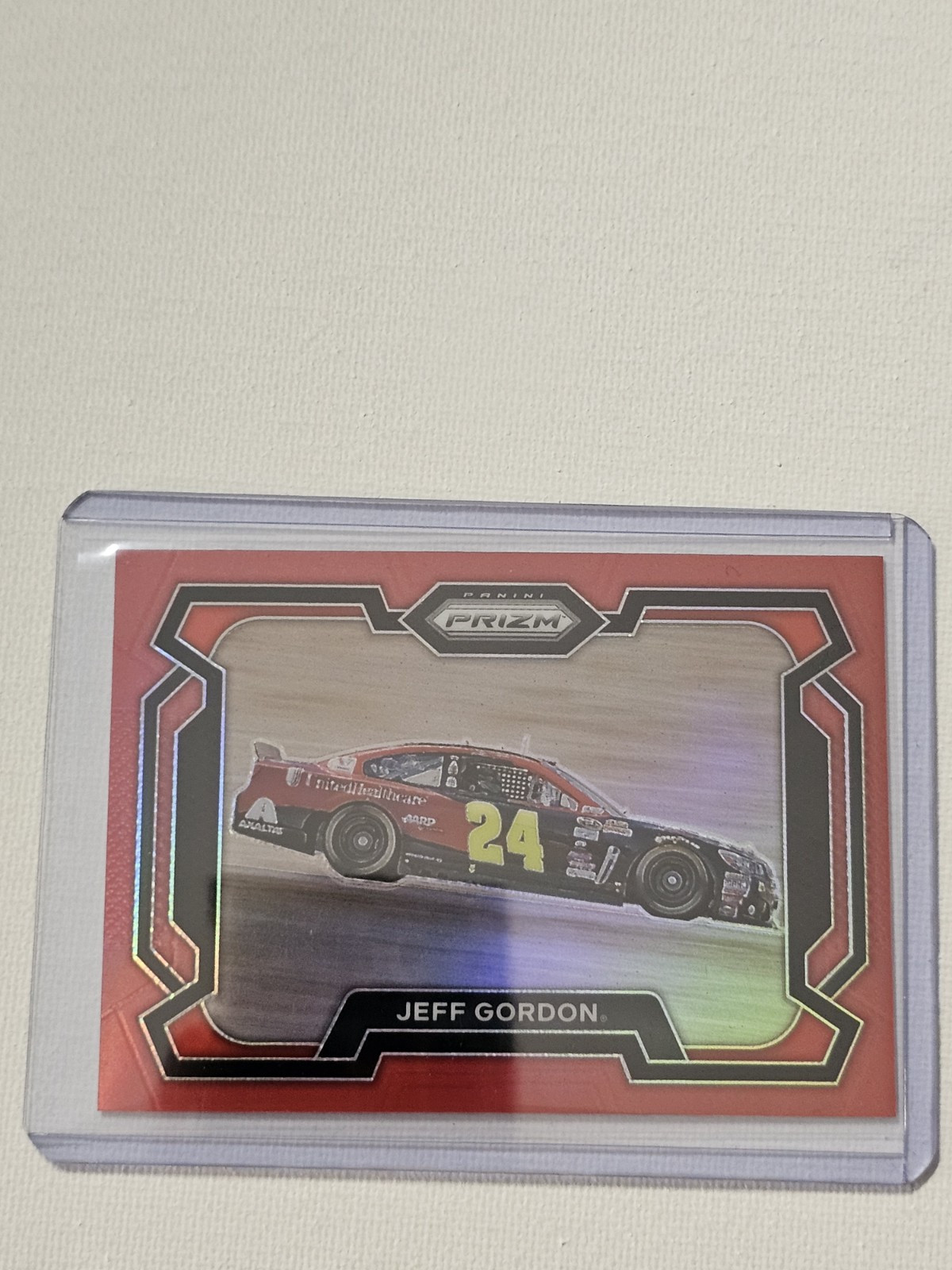 2024 Panini Prizm Racing Jeff Gordon RED Prizm /299 Color Match NASCAR Card 🏁