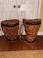 2 Conga - Djembe Cases Padded with Back Pack Straps Brand: Kaces III