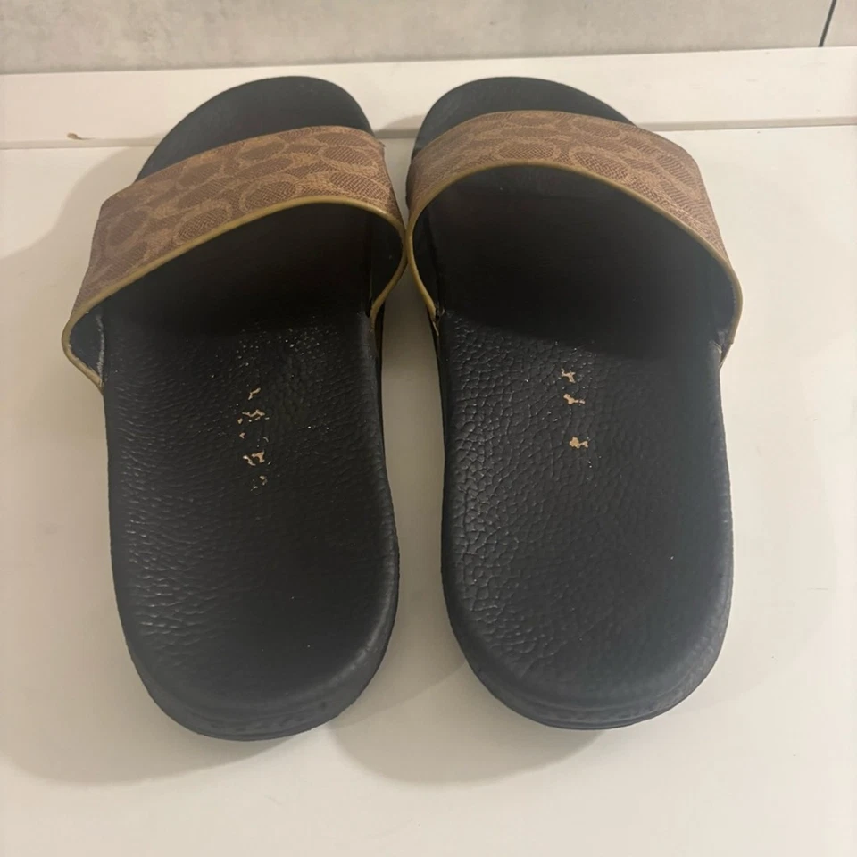 Sandalias Coach para mujer Udele marrón y negro talla 10M Foto 3 de 4