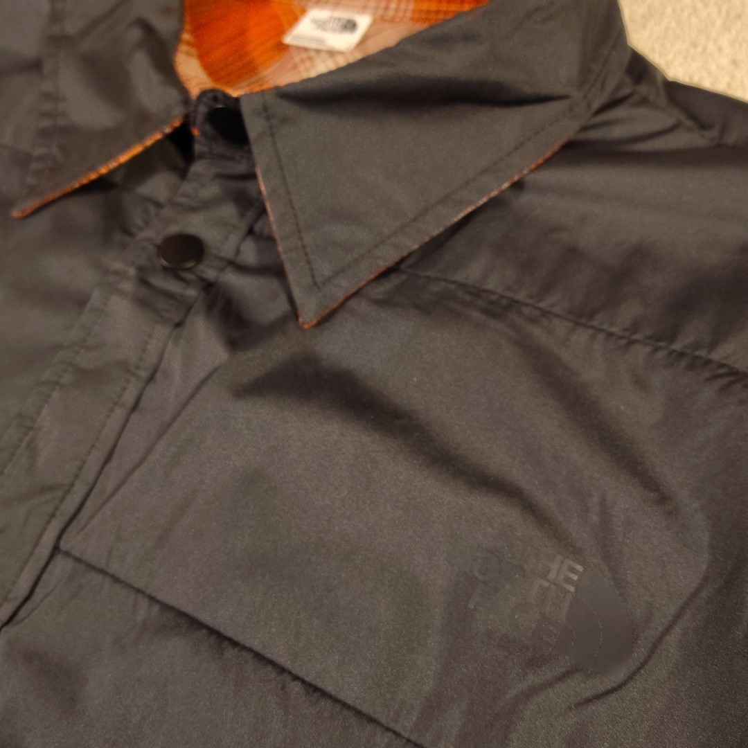 The North Face Fort Point Reversible Black Red Plaid Jacket Shacket Men's Medium thumbnail 5