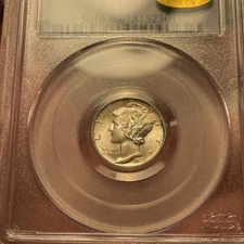 Toned 1939-P MS66 PCGS GOLD CAC MERCURY DIME 